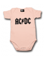 AC/DC Baby Romper Logo Pink